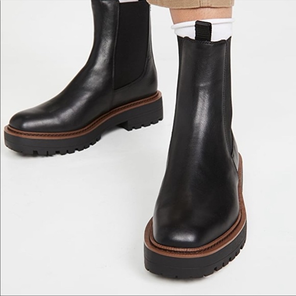 Sam Edelman Shoes - NWT Sam Edelman Laguna Chelsea Boot - Black size 8.5 lug sole